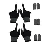 ZUNOXAZ 2paia Guanti Touch Screen per Gaming Guanti da Gioco per Dispositivi Mobili Dita Aperte Adatti per Esports e Biliardo Tessuto Traspirante e Design Elastico