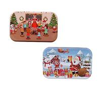 ZUNOXAZ 2pezzi Puzzle Legno Natale Puzzle Per Ragazzo Giocattolo Natale Realizzato in Materiale Resistente e Sicuro Ma Divertente Regala Ai Tuoi Figli Un