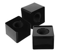 ZUNOXAZ 3 Pezzi Microfono Logo Flag Station Quadrata per Interviste Bandiere Microfono Eleganti e Facili Installare Supporto Mic per Presentatori e