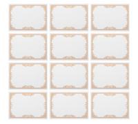 ZUNOXAZ 30 pezzi Carta Interna per Certificati Stampabile e Scrivibile per Diplomi Scolastici e Premi Accademici Pergamena Vuota per Ufficio e Scuola