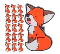 ZUNOXAZ 30 Pezzi Clip per Matita Volpe in Morbido Rimovibile Proteggi Punta e Porta Charm Kawaii per Studenti Accessori Scuola Divertenti e Sicuri