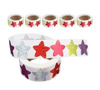 ZUNOXAZ 3000 Pezzi Adesivi Ricompensa Forma di Stella Multicolore per Insegnanti di Stickers Brillanti per Grafici di Incentivi Decorazioni Fai da Te per Scuola e Ufficio