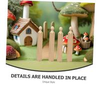 ZUNOXAZ 4 Colonne Mini in Legno Grezzo Pilastri Decorativi e per Micro e Giardino Accessori da Te per Modellismo