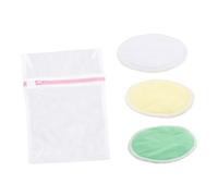 ZUNOXAZ 4 Coppette Assorbilatte Riutilizzabili in Bamboo Strati Spesse e Morbide Assorbenti Post Parto Lavabili per Allattamento Protezione Comfort e Fissaggio Umidità