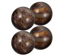 ZUNOXAZ 4 Palline Baoding in Pietra 25Mm per Massaggio alle Mani Esercizi per Dita e Rafforzamento della Presa Sfere Cinesi Portatili per Fitness e Rilassamento Domestico ed Esterno