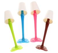 ZUNOXAZ 4 Pezzi Penne con Design Lampada Tavolo Penne Colorate per Ragazze Adatte per Scuola e Ufficio Colori Casual Colore Casuale