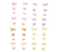 ZUNOXAZ 40 Pezzi Fermaglio per Capelli con Fiocco Farfalla per Design Carino e Leggero per Uso Quotidiano e Decorazione