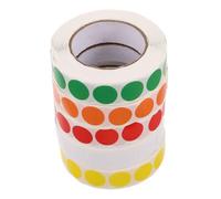 ZUNOXAZ 5 Etichette Adesive Rotonde Colorate Stickers Pois Autoadesivi per Codifica Colori Organizzazione Ufficio e Controllo