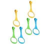 ZUNOXAZ 6 Anelli Trazione per Ragazzo per Lettino Supporto per Stare in Piedi e Strumenti per Allenamento Braccio Colori per Cameretta