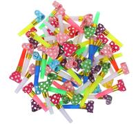 ZUNOXAZ 60 Pezzi Fischietti Colorati per Feste in Plastica e Carta Oggetti di Scena per Tifo e Rumori da Festa Accessori per Compleanni Halloween e Eventi Sportivi
