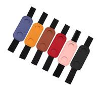 ZUNOXAZ 6pezzi Singolo Portapenne in Pelle Pu Elastico per Quaderno Diario o Libro Accessorio Protettivo Conservazione per Penna o Matita per Viaggiatore o Donna Colore Casuale