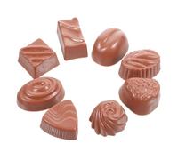 ZUNOXAZ 8 Modelli Cioccolato Finti in PVC per Decorazione Cucina e Vetrina Giocattoli Educativi per Materiale Sicuro e Durevole Adatti per Display e Scenografie
