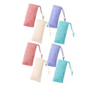 ZUNOXAZ 8pezzi Sachet Di Sapone in Rete Sacchetto Porta Sapone Con Coulisse Per Doccia Esfoliante Per Viso e Corpo Resistente e Antiscivolo Per Viaggi e Uso Quotidiano