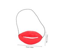 ZUNOXAZ Accessori Foto Divertenti Labbra Rosse per Matrimonio Puntelli Giochi Sposi e Invitati Gadget Scherzo Elegante per Addobbi Wedding e Party