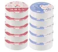 ZUNOXAZ Asciugamani Compressi Usa e Getta 10 Pezzi in Fibra Vegetale Salviette Monouso Per Viso Da Viaggio Portatili Igieniche Per Esterni e Uso Quotidiano