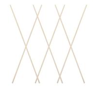ZUNOXAZ Bastone Sedia in Bambù Riutilizzabile e Compatibilità Versatile Set 6 Pezzi per Ricambi Aste Bambu Sedia, Supporto Sedile per Director Chair Design per Riparazioni Artigianali