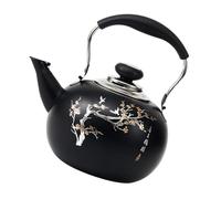 ZUNOXAZ Bollitore Standop Colletto Tea Distributore Tè Teiera Da Teiera Filtrante Tè Brewer Vaso D’acqua Server Nero Acciaio Inossidabile