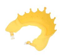 ZUNOXAZ Cappello da Bagno per Ragazzo Ragazza Protegge Occhi e Orecchie da Shampoo e Acqua Design Adorabile in Pp e Tpe Colore Giallo per Lavaggio Chioma