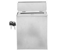 ZUNOXAZ Cassetta Postale Rustica da Giardino in Ferro con Serratura, Cassetta di Sicurezza Esterna Chiudibile a Chiave per Ufficio e Scuola, Scatola Sospesa con Design Country per Parete