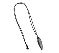 ZUNOXAZ Ciondolo in Pietra Grezza Ortocera Grande Per Collane Da Donna, Collana Regolabile Finitura Lucida, Accessorio Gioielli Fossile Marino Per Creazione e Collezione