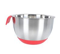 ZUNOXAZ Ciotola Acciaio con Silicone Antiscivolo Bacile per Insalata e Impasto Bocca Inclinata con Ergonomico Contenitore Cucina