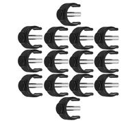 ZUNOXAZ Clip di Bloccaggio a C per Accessori Deambulatori e Stampelle, Morsetto di Fissaggio in Plastica Compatto 14 Pezzi per Tubi 25/28 Mm, Ricambio per Sedile Wc e Supporto