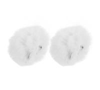 ZUNOXAZ Coda di Coniglio Morbida Bianca 2 Pezzi Clip per Costume da Coniglietta Donna e Ragazzo Ragazza per Halloween e Feste in Maschera