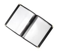 ZUNOXAZ Copertina Trasparente per Menu in PVC Cartella Protettiva per Menu con Portafoglio Prezzi Pratico e per Ordini e Listini
