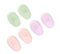 ZUNOXAZ Copriorecchie in Silicone Per Chioma Set 3 Paia Protezione Auricolare Resistente Al Accessori Colorati Per Domestico e