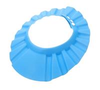 ZUNOXAZ Cuffia Doccia Regolabile per Anni in Morbida Visiera Protettiva Blu per Bagnetto e Taglio Capelli Protegge Occhi e Orecchie Dall Acqua