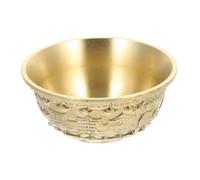 ZUNOXAZ da in Ottone Dorato Ciotola Feng Shui per Soggiorno Decorazione Casa Dimensioni Compatte Base Stabile Idea Regalo per Amici e Famiglia