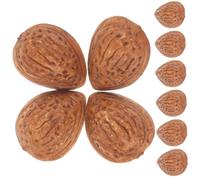ZUNOXAZ Decorazioni di Mandorle Realistiche e Noci Finte Artigianali in Materiale Stabile, Modelli di Cibo Artificiale Resistenti per Feste, Matrimoni Autunnali e Servizi Fotografici,