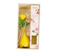 ZUNOXAZ Diffusore Aromaterapia in per Bagno e Camera Rilassante e Decorativo Diffusore Naturali e Ufficio Design Giallo con Profumo di Osmanthus