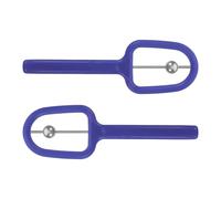 ZUNOXAZ Dispositivo per Allenamento Lingua a Forma di U Blu, 2 Pezzi Portatile per Sviluppo Muscolare Orale e Terapia del Linguaggio per Bambini e Adulti