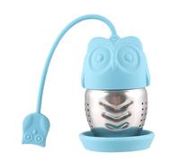 ZUNOXAZ Filtro Tè in Silicone Alimentare con Infusore Forma in Acciaio Colino Fine per Tisane e Tè Sfuso Filtro Riutilizzabile per Infusione Sicura Odori Accessorio Cucina e