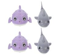 ZUNOXAZ Giocattoli da Bagno in Plastica a Carica Animali a Molla per Bambini Piccoli, Set da 4 Pezzi Galleggianti per Doccia e Piscina, Giocattoli per Bagnetto per Neonati Colore Casuale