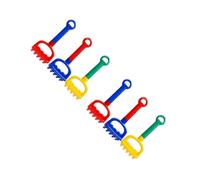 ZUNOXAZ Giocattoli da Spiaggia per Piccoli 3 Pezzi Rastrello in Plastica Colorata Leggeri e Portatili per Gioco All’Aperto in Sabbiera e Spiaggia Adatti per 1-5 Anni