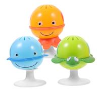 ZUNOXAZ Giocattoli Sonaglio Con Ventosa Per L’allattamento Ragazzo Ragazza Della Serie Ocean Set Da 3 Pezzi Stimolazione Visiva e Uditiva Per Ragazzo Ragazza