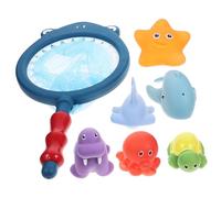 ZUNOXAZ Giochi da Bagno con Rete da Pesca Termocromica per Animali Cambia Colore Giocattoli Bagnetto Leggeri e Sicuri per Sviluppo Motorio e Immaginazione Adatti Casa e Viaggio