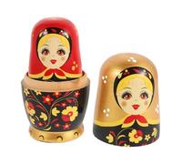 ZUNOXAZ Matrioska in Legno Sicuro Strati Giocattoli Impilabili Artigianali per Adulti Regalo Compleanno e Decorazione Natalizia Russa
