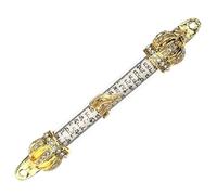 ZUNOXAZ Mezuzah in Metallo Stile Antico per Porta Casa Decorazione Religiosa Vintage con Corona Biblica Design Retro per Montaggio Laterale Artigianato Dettagliato per Atmosfera Sacra