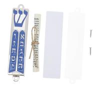 ZUNOXAZ Mezuzah Testo Sacro e Rotolo Ebraico 94x20mm in Lega di Zinco Resistente per Casa Ufficio e Spazi Commerciali Custodia Decorativa Intricato Lavoro Artigianale Culturale per Porta Sacra Ebraica