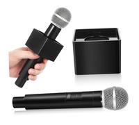 ZUNOXAZ Microfono Simulato Per Cosplay e Attività Scolastiche Microfono Di Scena Base Quadrata Stabile Per Ragazzo Ragazza Ragazza