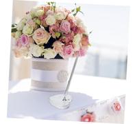 ZUNOXAZ Penna per Firme con Supporto Cuore in Acrilico Penna Sfera Argento per Matrimonio Firma Precisa per Libro Ospiti Ricordo Elegante per Cerimonie e Anniversari