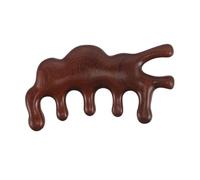 ZUNOXAZ Pettine Per Capelluto in Legno Di Sandalo Denti Larghi Per Della Testa Raschietto in Legno Per Guasha Del Capelluto Pettine Per Uomo e Donna