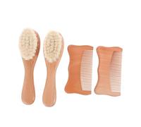 ZUNOXAZ Pettini in Legno di Faggio per Spazzola in Morbida Kit Trattamento Cute e Capelli per Accessori Nascita Sicuri e Protettivi