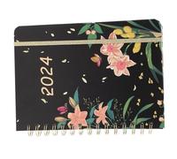 ZUNOXAZ Planner Settimanale con Copertina a Motivi Botanici Notebook Spirale Resistente Agenda Scolastica Ufficio per Studenti e Insegnanti Carta Spessa Anti-perdita Inchiostro