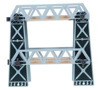 ZUNOXAZ Ponte Ferroviario in Legno e Binario Del Treno in Legno Per Bambini, Accessori Compatibili, Montaggio Staccabile Per Gioco Educativo e Sviluppo Motorio