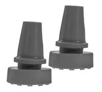 ZUNOXAZ Punte in Gomma Per Stampelle 19mm Grigie 2 Pezzi Accessori Protezione Punta Bastoni Da Trekking Per Escursionismo Su Terreni Duri