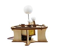 ZUNOXAZ Puzzle Educativi in Legno Meccanismo Solare da Assemblare con Rappresentazione del Pianeta Satellite e Kit Didattico Stem per Apprendimento Geografia e Scienze Celesti